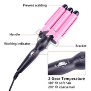 Three Barrel Electric Curling Iron