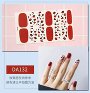 Leopard Print Nail Stickers with Peelable Backing (14 Sheets)