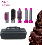 5-IN-1 Detachable Blow Dryer Brush For Straightening & Curler Curling Iron