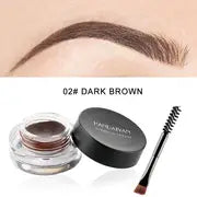 12 Colors Long-Lasting Waterproof Eyebrow Pomade with Brush