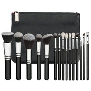 15-Piece Pink Rose Gold Makeup Brush Set