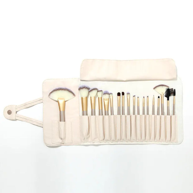 Beige Makeup Brush Set 18