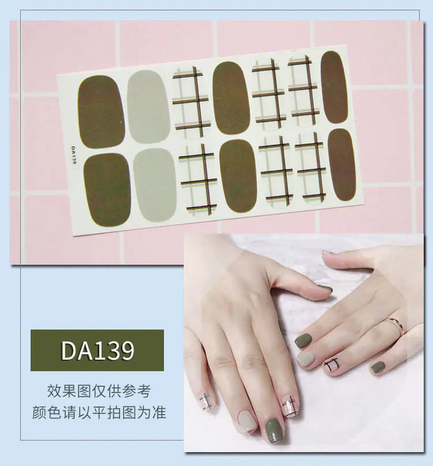 Leopard Print Nail Stickers with Peelable Backing (14 Sheets)