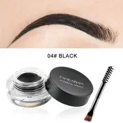 12 Colors Long-Lasting Waterproof Eyebrow Pomade with Brush