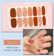 Leopard Print Nail Stickers with Peelable Backing (14 Sheets)