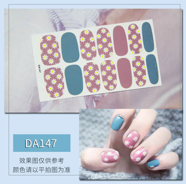 Leopard Print Nail Stickers with Peelable Backing (14 Sheets)