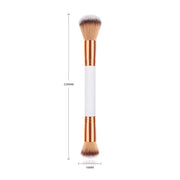 Dual-Head Makeup Brush - Platinum Powder Brush by GUJHUI