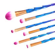Multicolor Makeup Brushes with Electroplated Finish