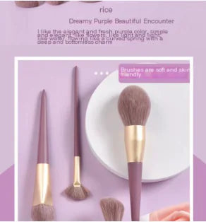 9-Piece Purple Sweet Potato Makeup Brush Set