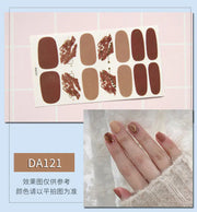 Leopard Print Nail Stickers with Peelable Backing (14 Sheets)