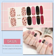 Leopard Print Nail Stickers with Peelable Backing (14 Sheets)