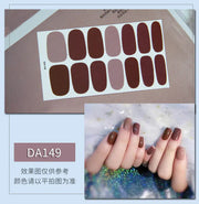 Leopard Print Nail Stickers with Peelable Backing (14 Sheets)