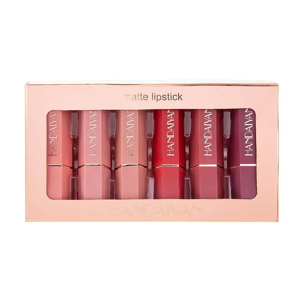 Matte Lipstick Gift Box Set with Non-Stick Formula