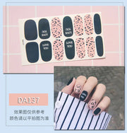 Leopard Print Nail Stickers with Peelable Backing (14 Sheets)