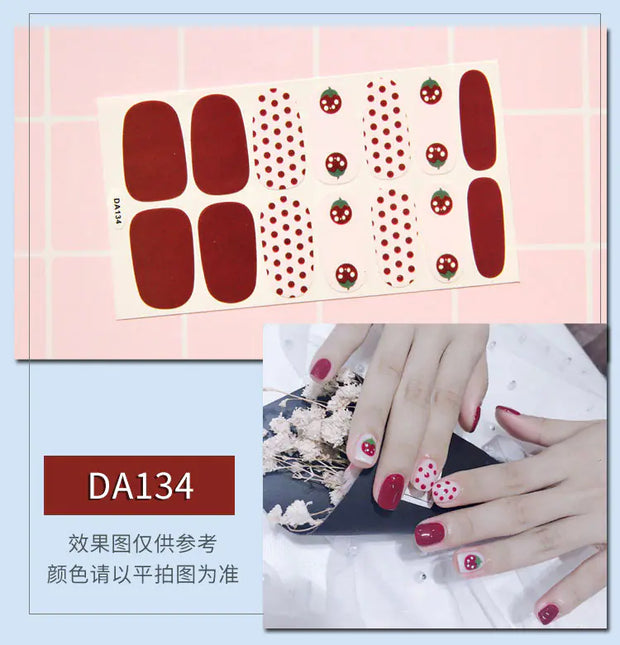 Leopard Print Nail Stickers with Peelable Backing (14 Sheets)