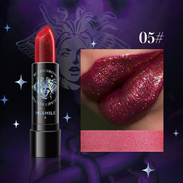 Ladies Sparkly Pearl Christmas Lipstick