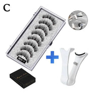 5 Pairs Magnetic Tweezers with 3D Mink Lash Curler