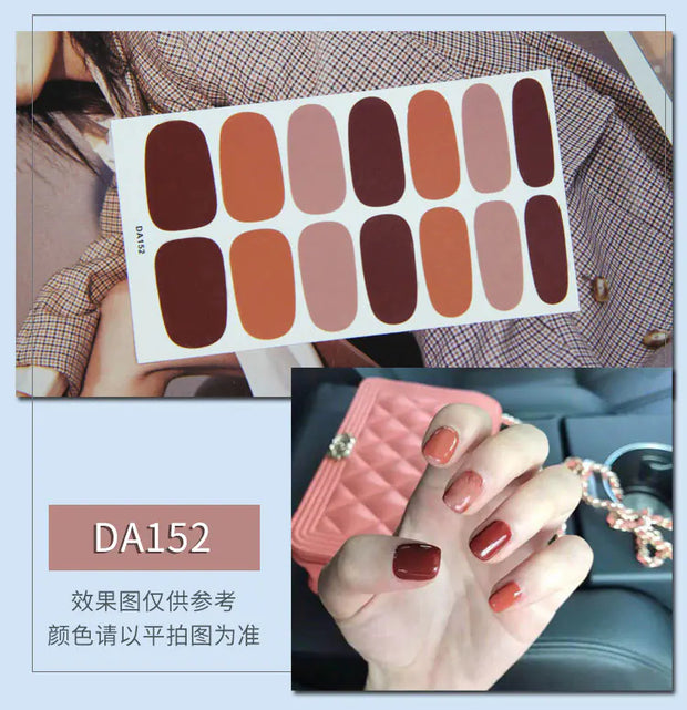 Leopard Print Nail Stickers with Peelable Backing (14 Sheets)