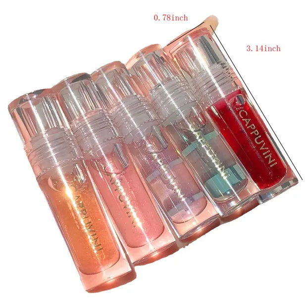 Crystal Jelly Lip Gloss - Shiny Moisturizing Tint Oil