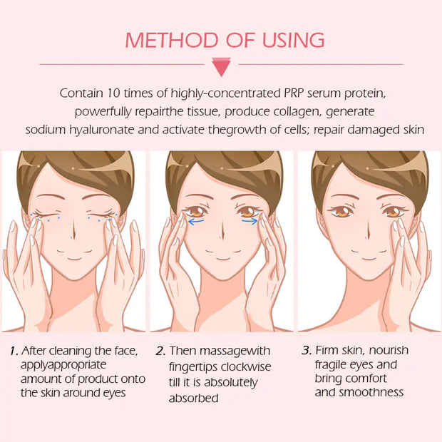 Vibrant Glamour Serum Eye Cream for Firmness and Wrinkles