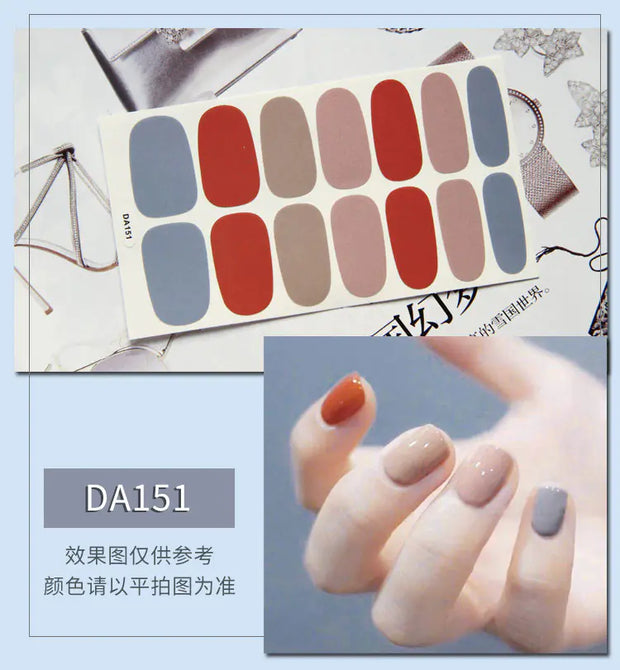 Leopard Print Nail Stickers with Peelable Backing (14 Sheets)