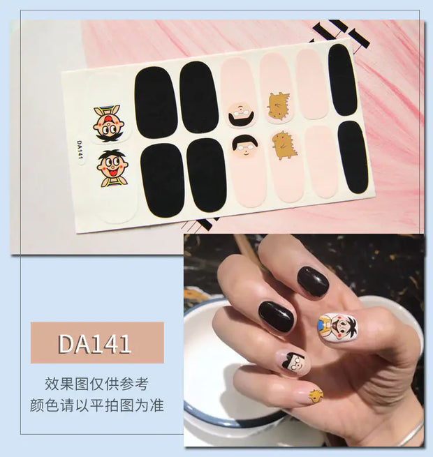Leopard Print Nail Stickers with Peelable Backing (14 Sheets)