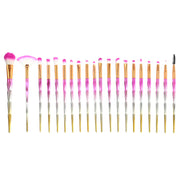 Multicolor Makeup Brushes with Electroplated Finish