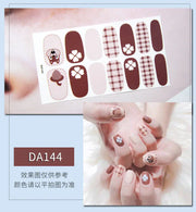 Leopard Print Nail Stickers with Peelable Backing (14 Sheets)