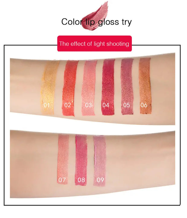 Color-Changing Metallic Pearlescent Gilded Lipstick